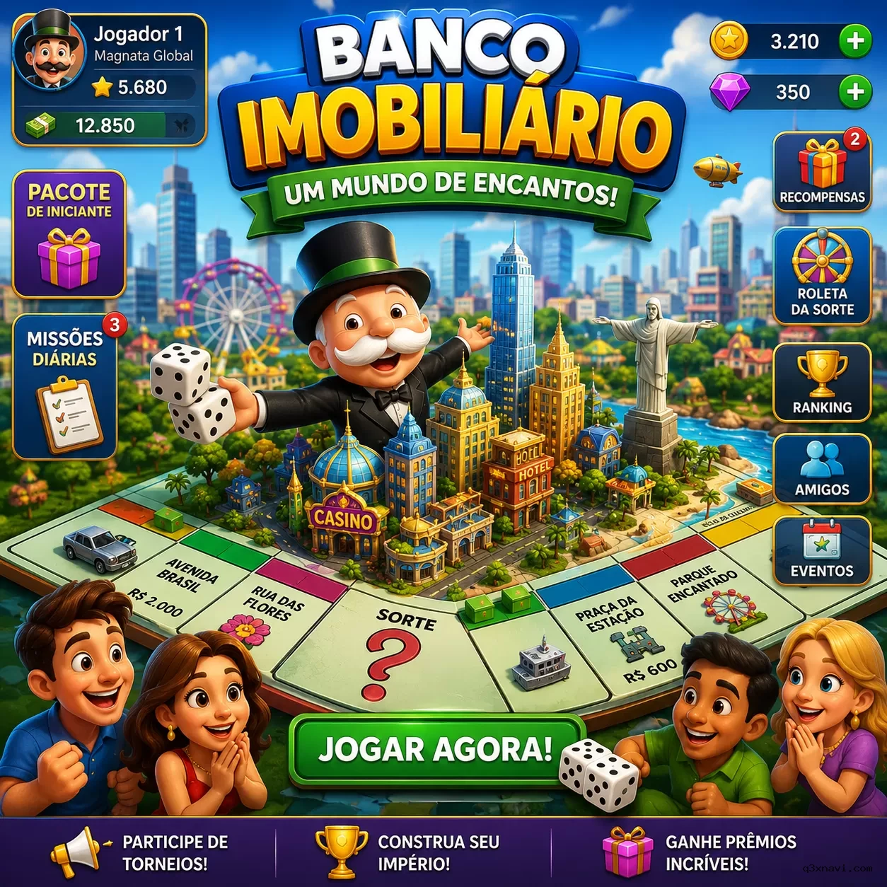 O Fascinante Mundo do Monopoly e o Enigma do Q3 Com